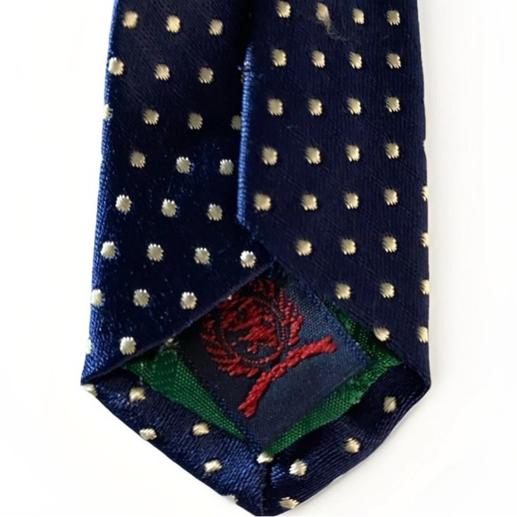 Tommy Hilfiger Vintage Jacquard Men’s Black & White Paisley 100% Silk Tie USA - Picture 4 of 7